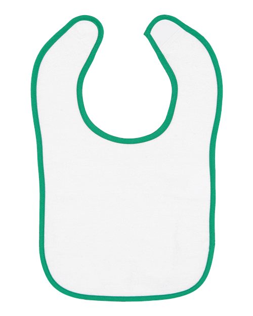 Infant Contrast Trim Terry Bib - 1003
