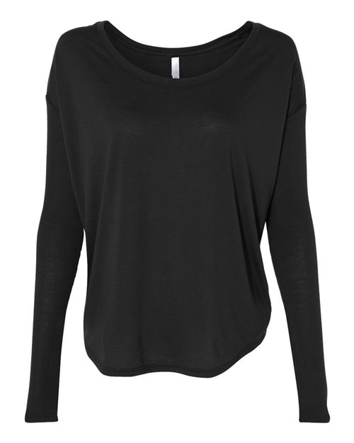 Women’s Flowy 2x1 Ribbed Long Sleeve Tee - 8852