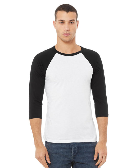 Unisex Three-Quarter Sleeve Baseball Tee - 3200