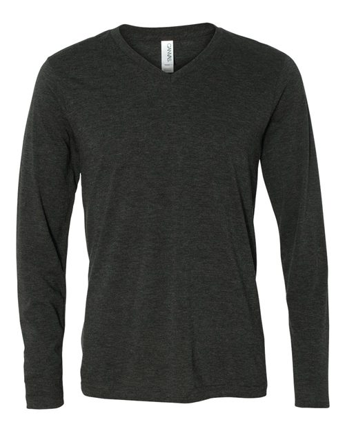 Unisex Long Sleeve V-Neck Tee - 3425