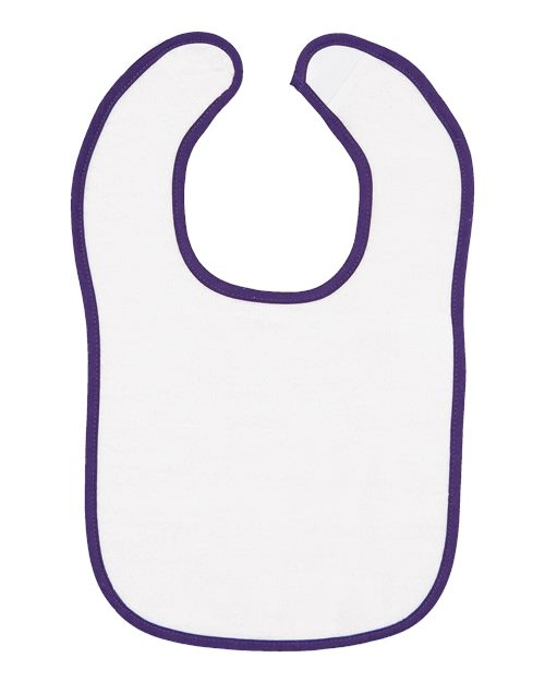 Infant Contrast Trim Terry Bib - 1003