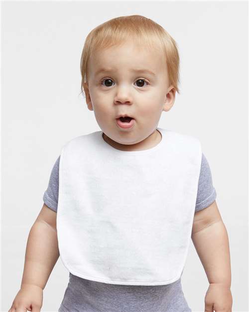 Infant Contrast Trim Terry Bib - 1003