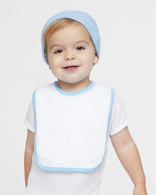 Infant Contrast Trim Premium Jersey Bib - 1004