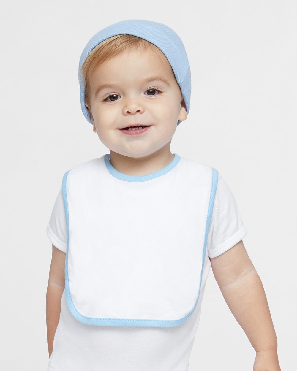 Infant Contrast Trim Premium Jersey Bib - 1004
