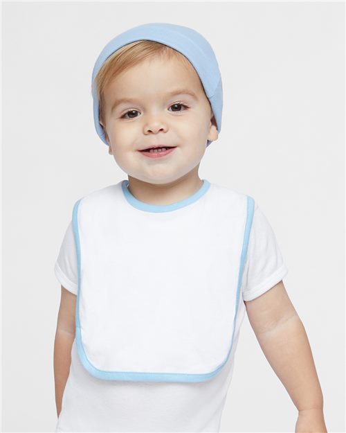 Infant Contrast Trim Premium Jersey Bib - 1004