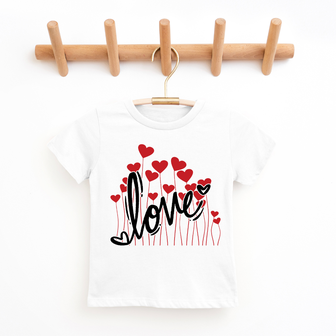 Little Love Bloom Tee Youth & Toddler Graphic Tee Youth Graphic Tee Tea Shirt Shoppe 2T White