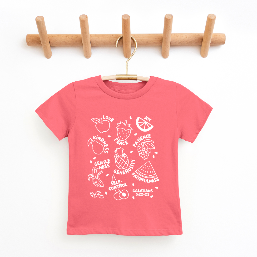 Fruit Of The Spirit Youth & Toddler Graphic Tee Youth Graphic Tee Tea Shirt Shoppe 2T Passionfruit