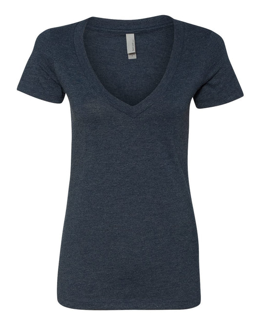 Women’s CVC Deep V-Neck Tee - 6640