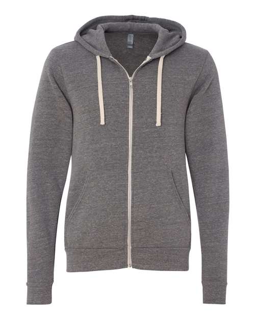 Unisex Triblend Sponge Fleece Full-Zip Hoodie Sweatshirt - 3909