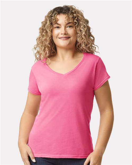 Women's Softstyle® V-Neck T-Shirt - 64V00L