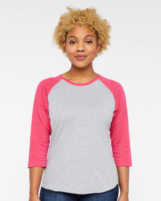 Women's Baseball Fine Jersey Three-Quarter Sleeve Tee - 3530