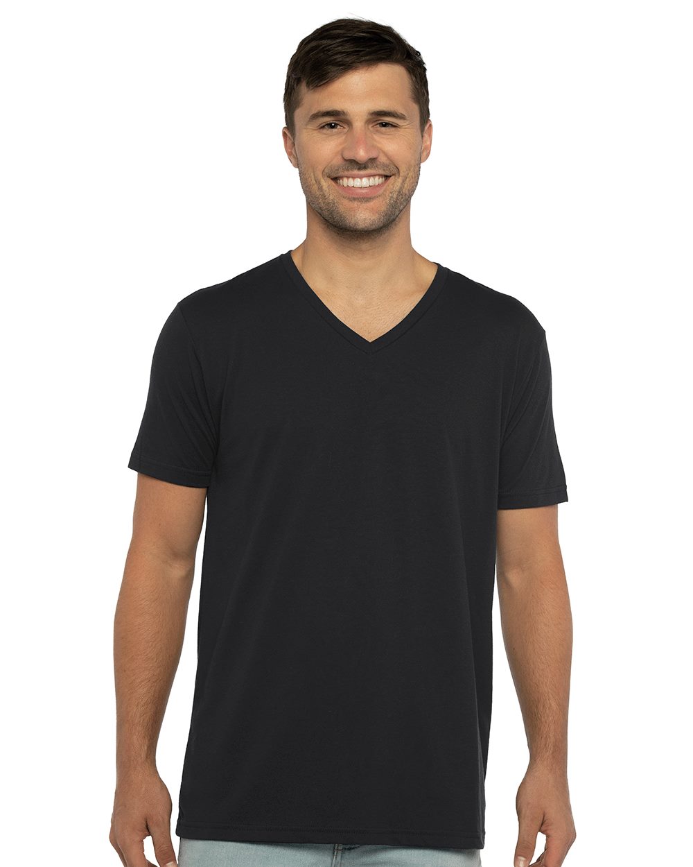 Unisex Sueded V-Neck Tee - 6440