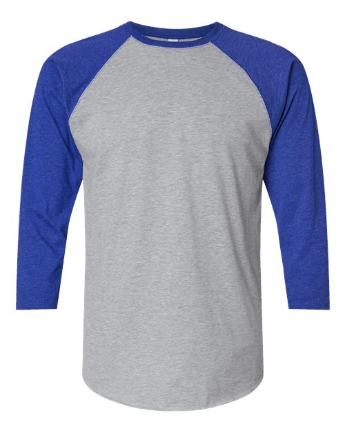 Unisex Baseball Fine Jersey Three-Quarter Sleeve Tee - 6930