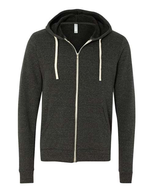 Unisex Triblend Sponge Fleece Full-Zip Hoodie Sweatshirt - 3909