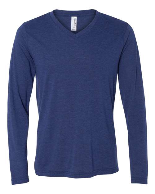 Unisex Long Sleeve V-Neck Tee - 3425