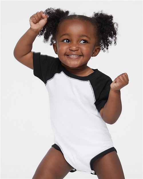 Infant Baseball Fine Jersey Bodysuit - 4430