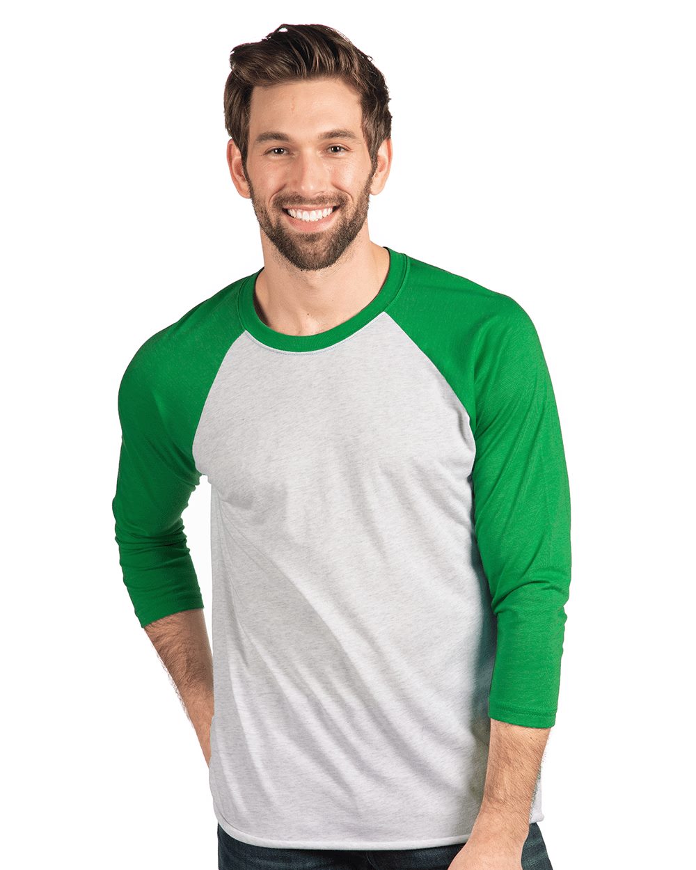 Unisex Triblend Three-Quarter Raglan Tee - 6051