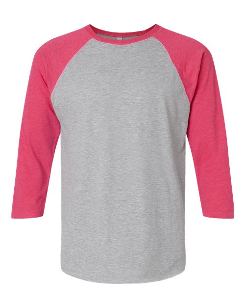 Unisex Baseball Fine Jersey Three-Quarter Sleeve Tee - 6930