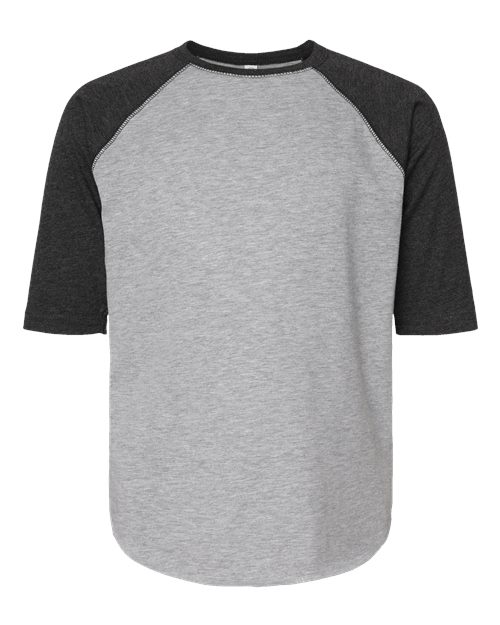 Youth Baseball Fine Jersey Three-Quarter Sleeve Tee - 6130