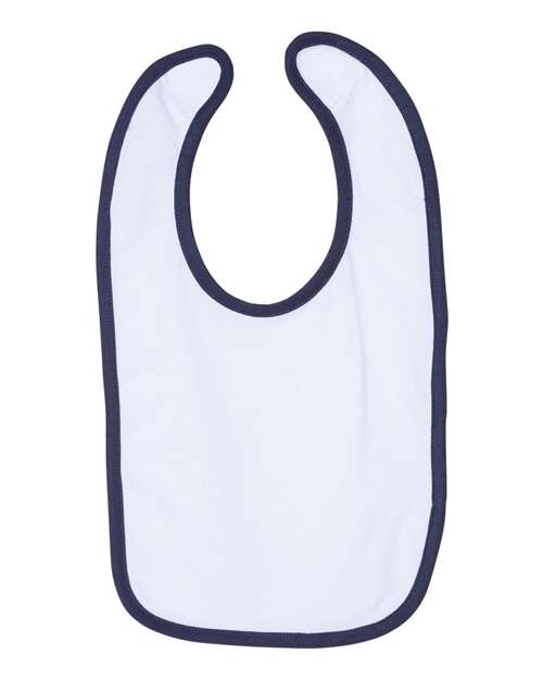 Infant Contrast Trim Premium Jersey Bib - 1004