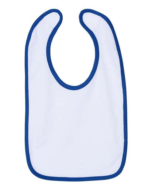 Infant Contrast Trim Premium Jersey Bib - 1004