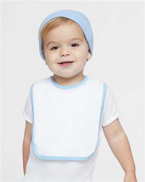 Infant Contrast Trim Premium Jersey Bib - 1004