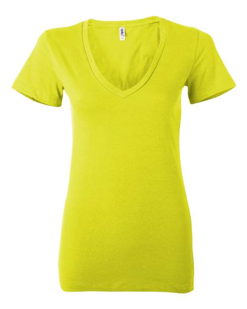 Women’s Jersey Deep V-Neck Tee - 6035