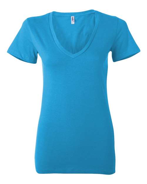 Women’s Jersey Deep V-Neck Tee - 6035