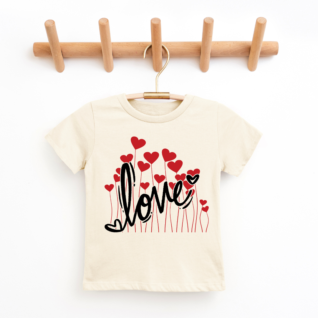 Little Love Bloom Tee Youth & Toddler Graphic Tee Youth Graphic Tee Tea Shirt Shoppe 2T Natural