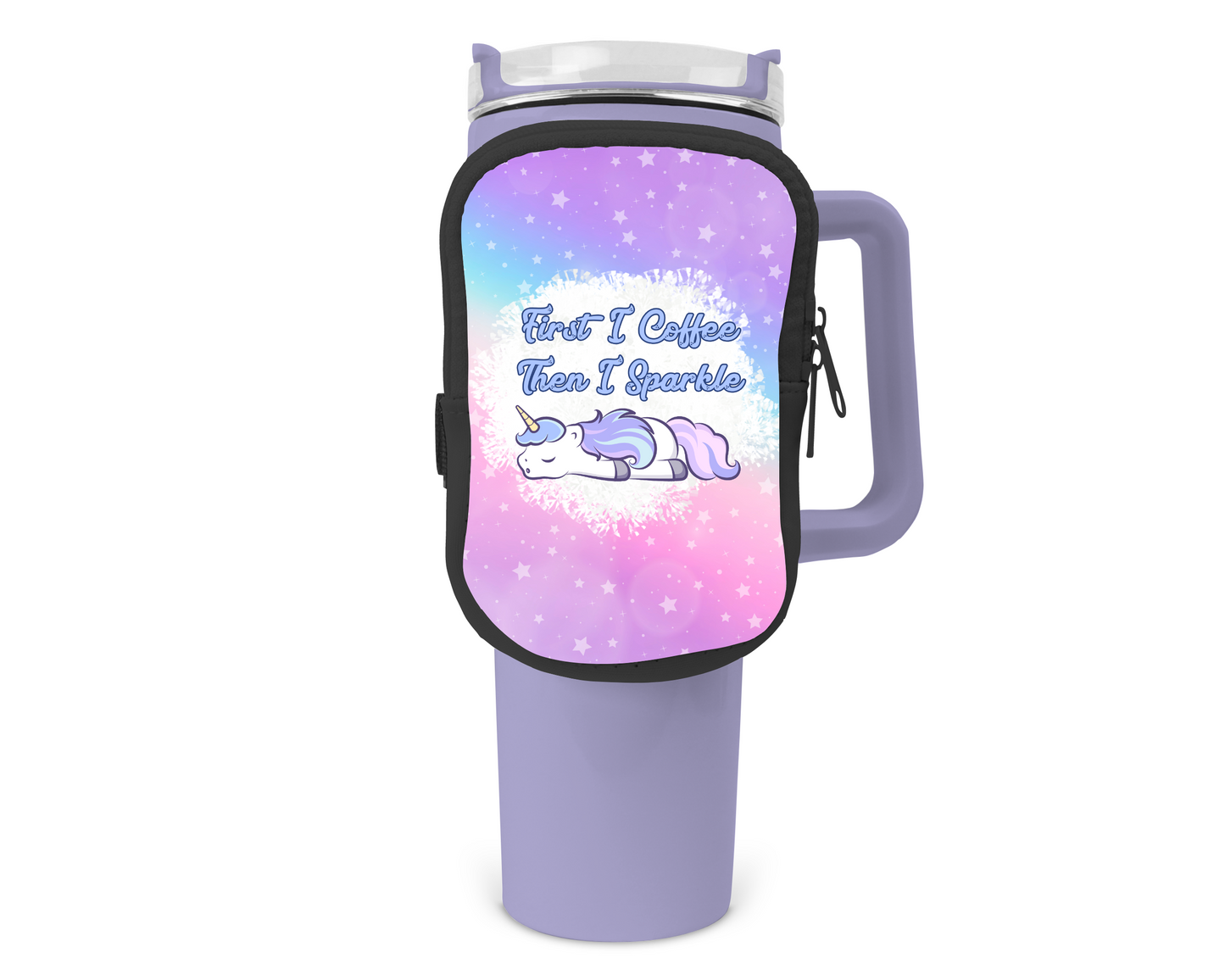 First I Coffee Then I Sparkle Zippered Pouch/Bag For 40oz Tumbler