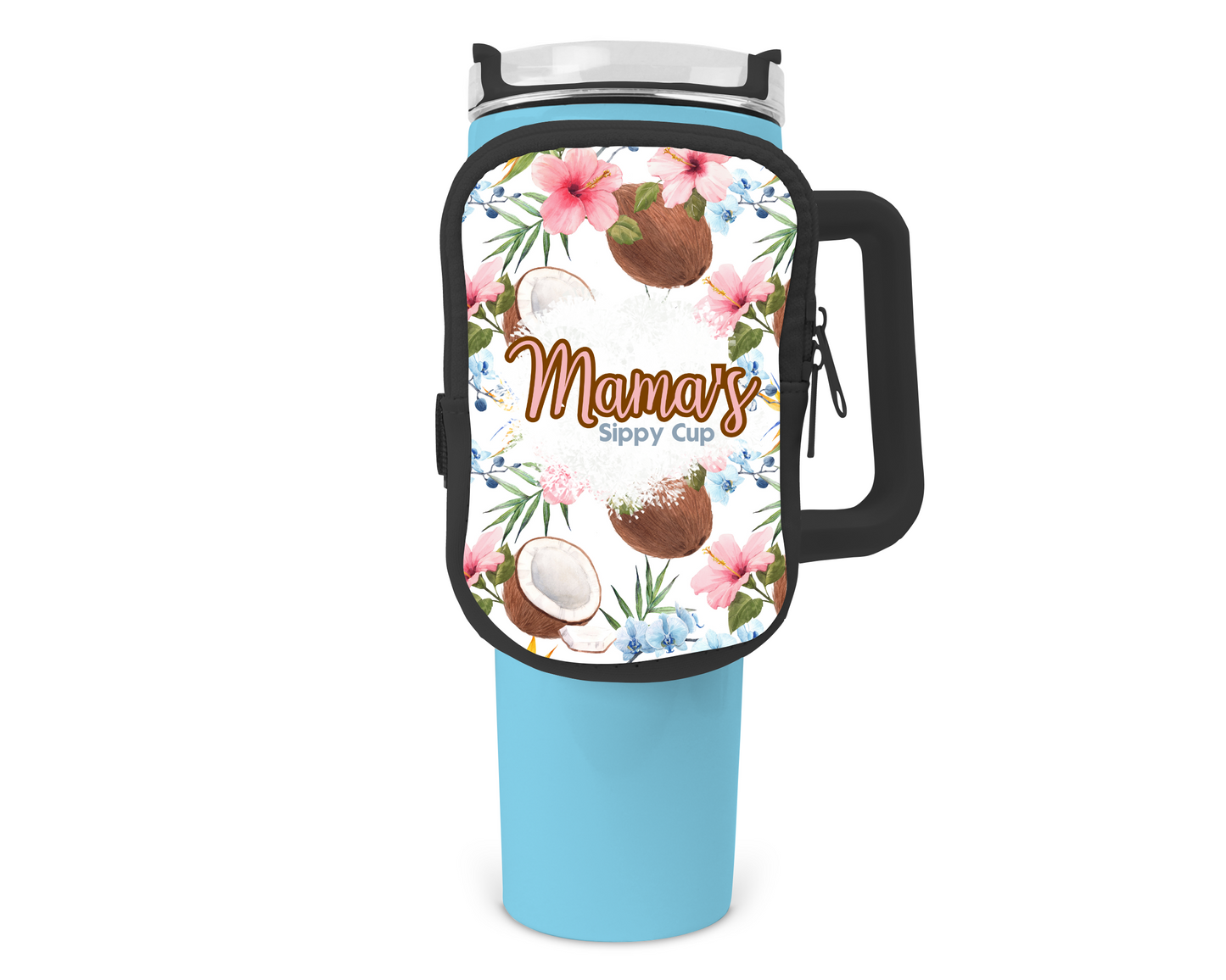 Mama's Sippy Cup Zippered Pouch/Bag For 40oz Tumbler