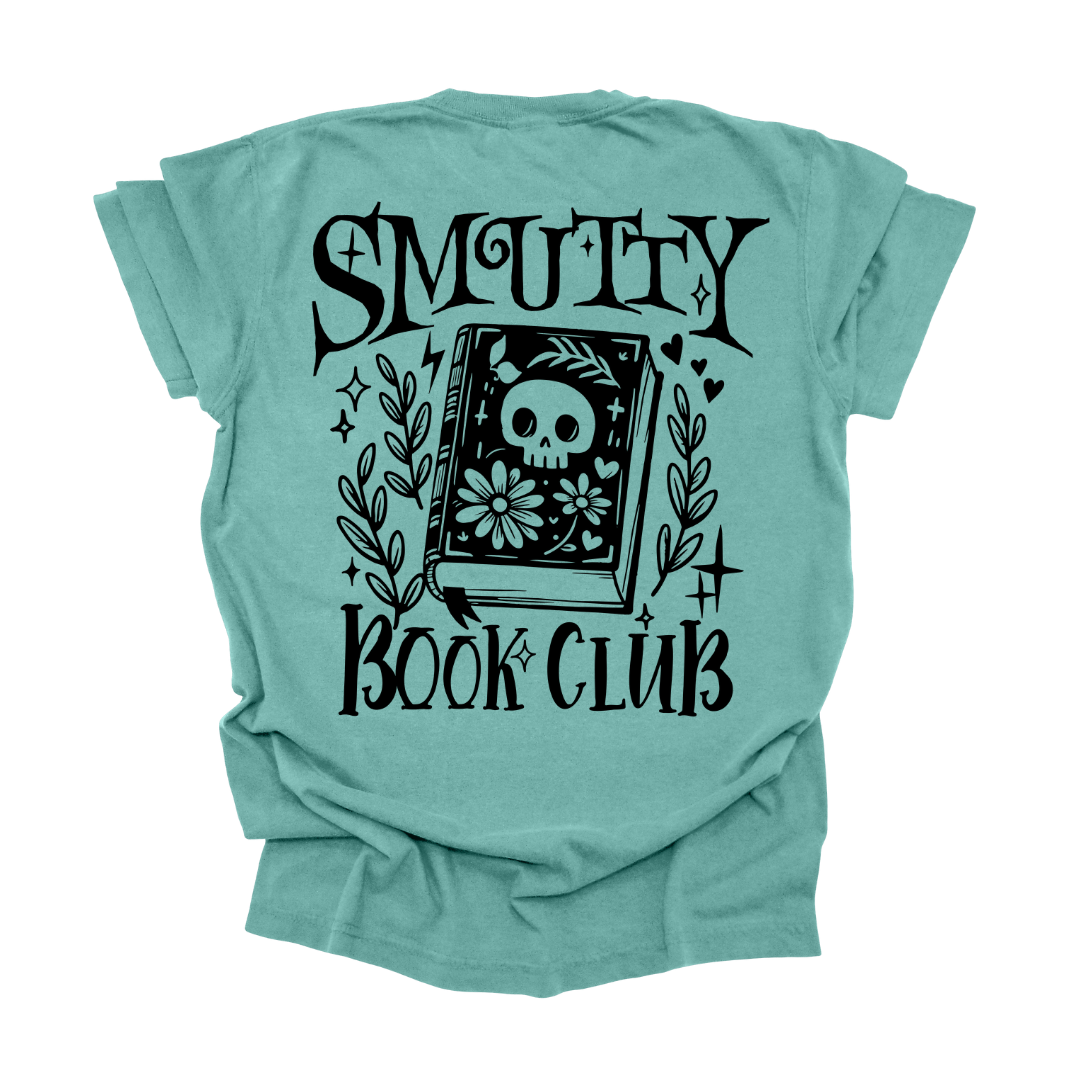 Smutty Book Club Graphic Tee T-shirt Tea Shirt Shoppe S Emerald