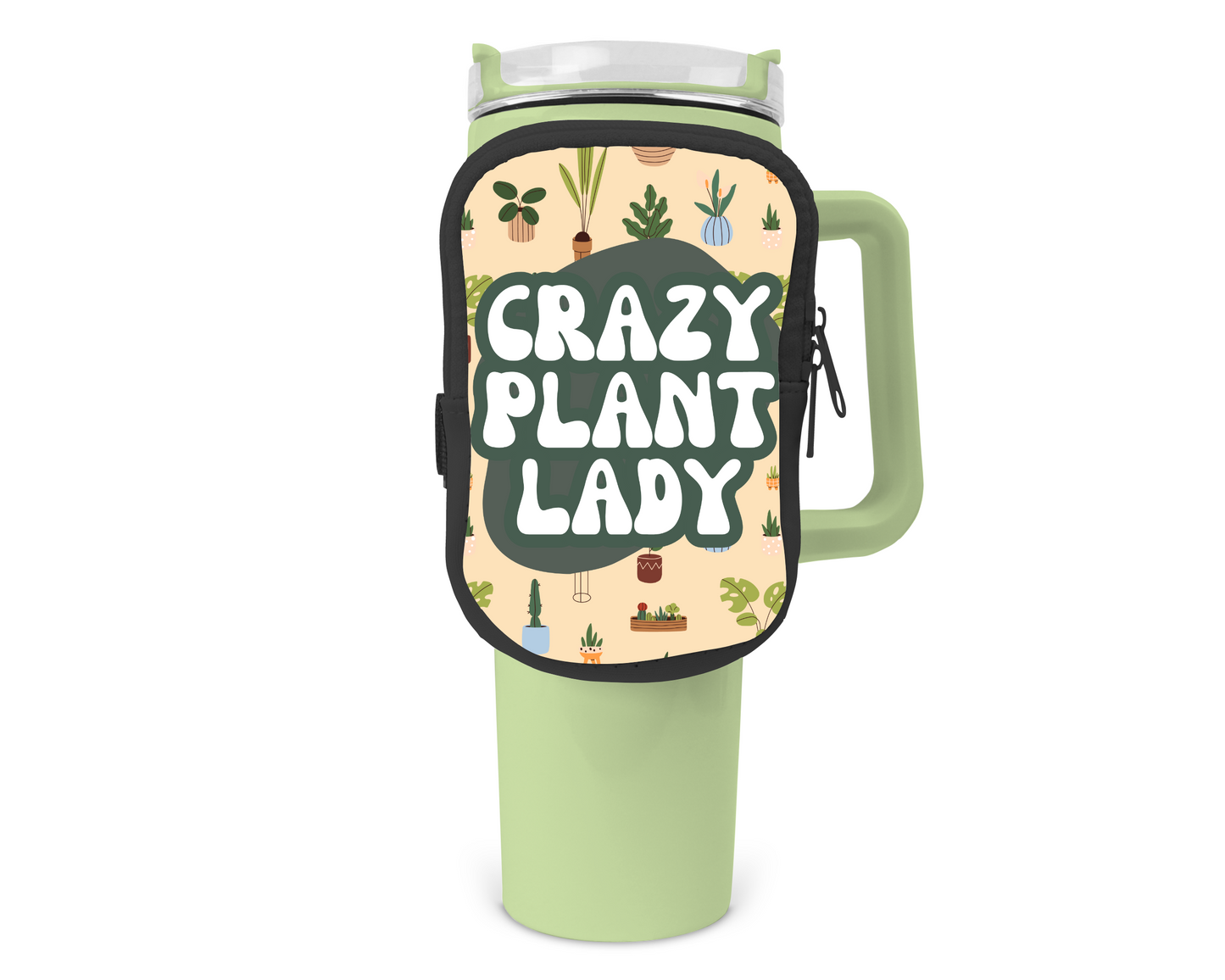 Crazy Plant Lady Zippered Pouch/Bag For 40oz Tumbler