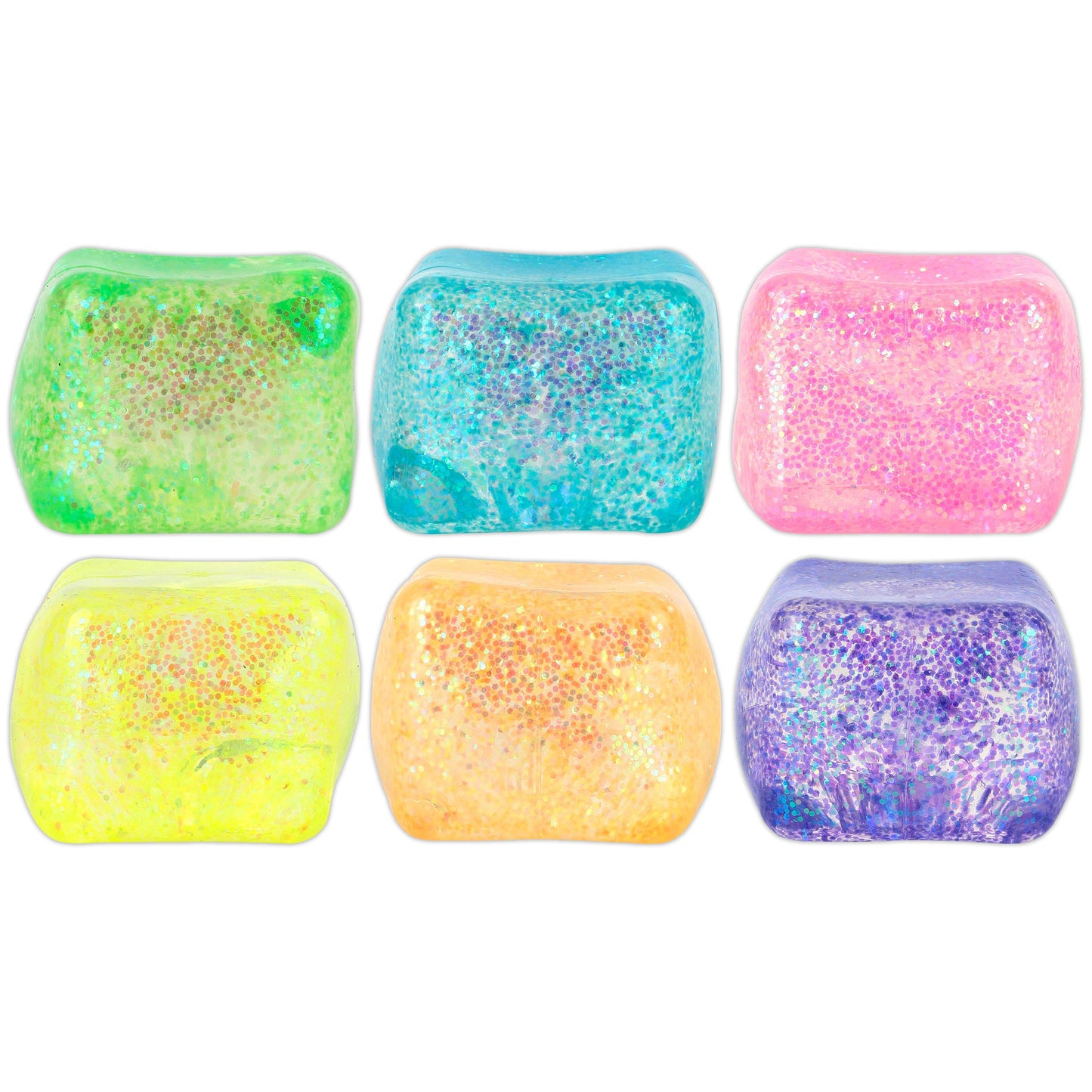 2" Glitter Cube