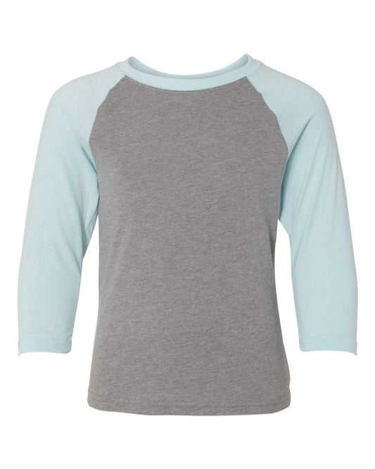 Youth CVC Three-Quarter Sleeve Raglan Tee - 3352