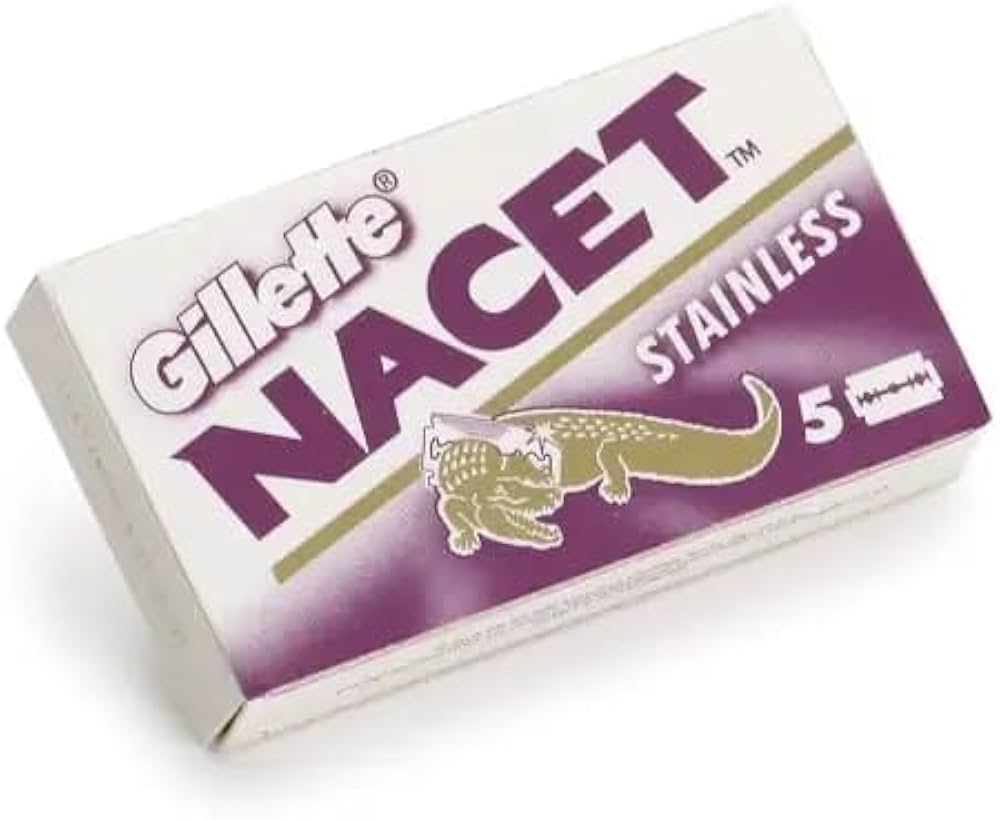 Gillette NACET STAINLESS Double Edge 5 Refills