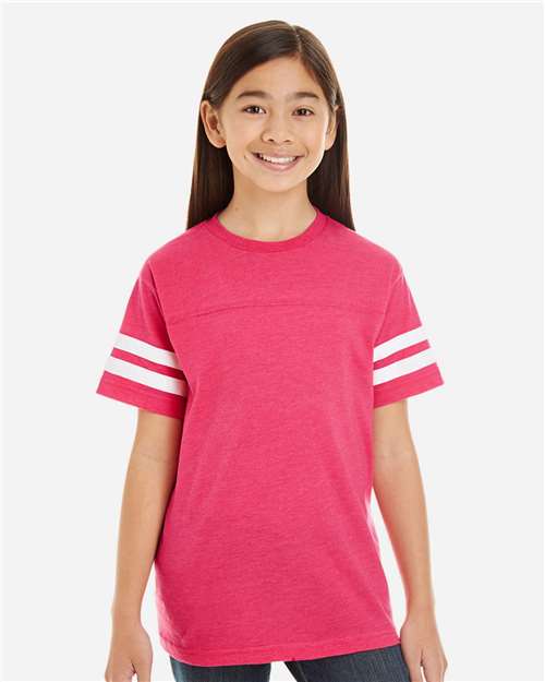 Youth Football Fine Jersey Tee - 6137