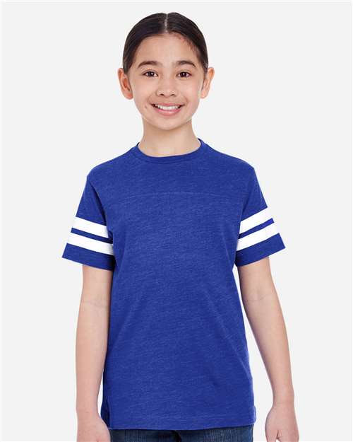 Youth Football Fine Jersey Tee - 6137