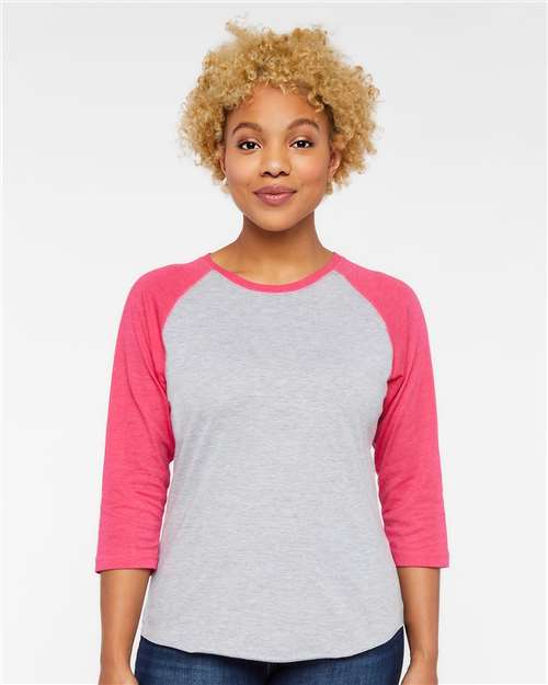 Women's Baseball Fine Jersey Three-Quarter Sleeve Tee - 3530