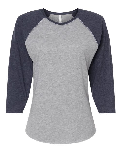 Women's Baseball Fine Jersey Three-Quarter Sleeve Tee - 3530