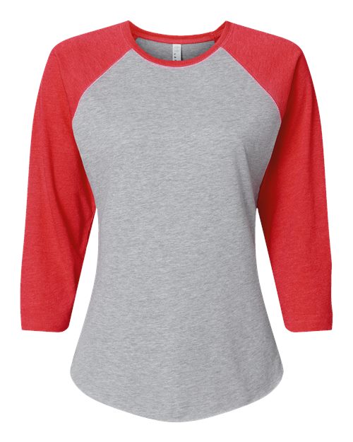Women's Baseball Fine Jersey Three-Quarter Sleeve Tee - 3530