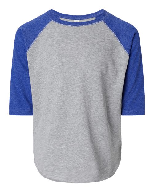 Toddler Baseball Fine Jersey Three-Quarter Sleeve Tee - 3330