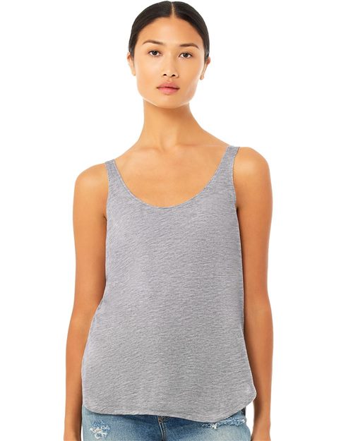 Women's Flowy Tank with Side Slit - 8802