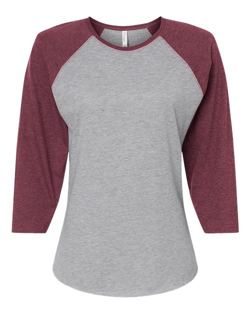 Women's Baseball Fine Jersey Three-Quarter Sleeve Tee - 3530