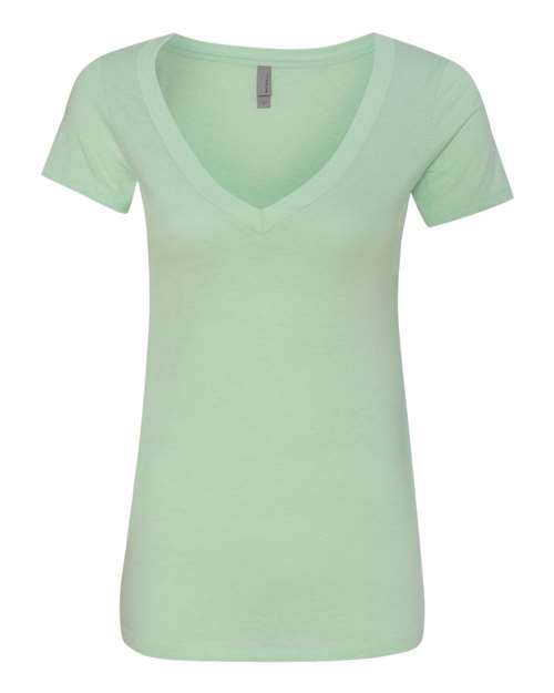 Women’s CVC Deep V-Neck Tee - 6640