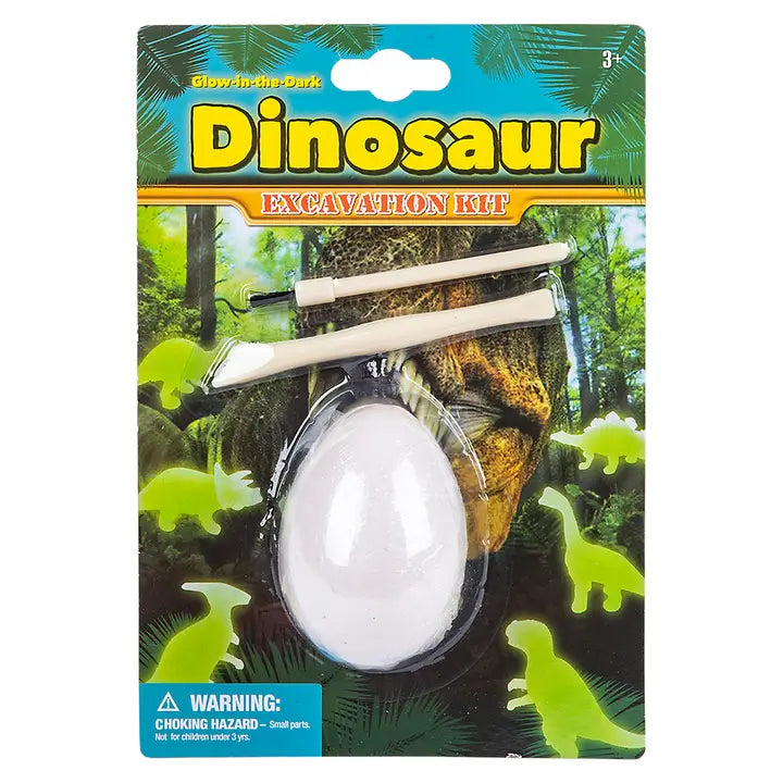 4" Glow in Dark Dino Dig Set
