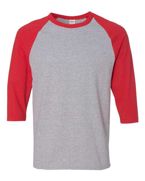 Unisex Heavy Cotton™ Raglan Three-Quarter Sleeve T-Shirt - 5700