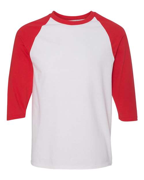 Unisex Heavy Cotton™ Raglan Three-Quarter Sleeve T-Shirt - 5700
