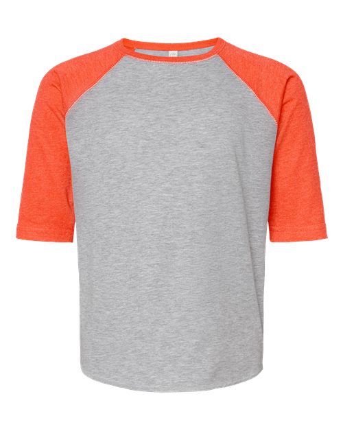 Youth Baseball Fine Jersey Three-Quarter Sleeve Tee - 6130