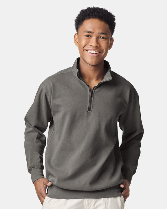 Unisex Garment-Dyed Quarter-Zip Sweatshirt - 1580